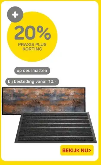 Praxis Op deurmatten aanbieding