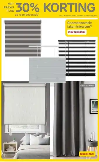 Praxis Op raamdecoratie aanbieding