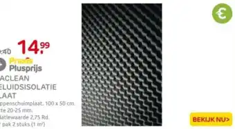 Praxis Maclean geluidsisolatie plaat aanbieding