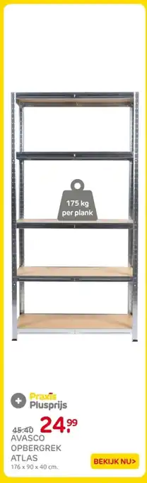 Praxis Avasco opbergrek atlas aanbieding