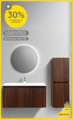 Praxis Op Aquazuro badkamer meubelen serie Napoli aanbieding