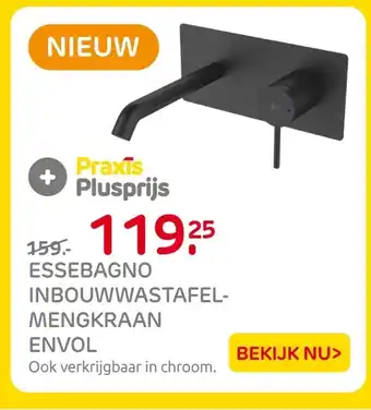 Praxis Essebagno inbouwwastafel mengkraan envol aanbieding