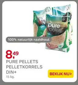Praxis Pure pellets pelletkorrels DIN+ aanbieding
