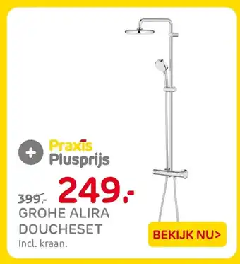 Praxis Grohe alira doucheset aanbieding
