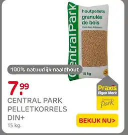 Praxis Central park pelletkorrels DIN+ aanbieding