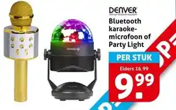 Hoogvliet Bluetooth karaoke- microfoon of Party Light aanbieding