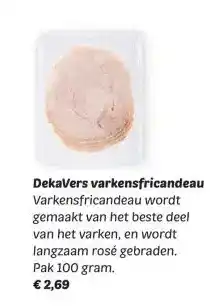 Dekamarkt Dekavers varkensfricandeau aanbieding