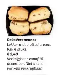 Dekamarkt Dekavers scones aanbieding