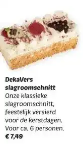 Dekamarkt DekaVers slagroomschnitt aanbieding