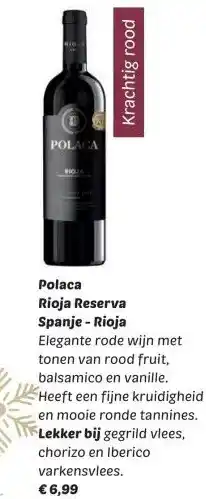 Dekamarkt Polaca Rioja Reserva Spanje - Rioja aanbieding