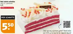 Poiesz Red velvet schnitte aanbieding