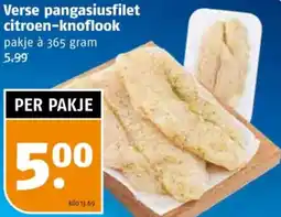 Poiesz Verse pangasiusfilet citroen-knoflook aanbieding