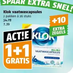 Poiesz Klok vaatwascapsules aanbieding