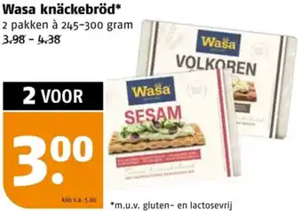 Poiesz Wasa knäckebröd aanbieding