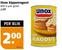 Poiesz Unox kippenragout aanbieding