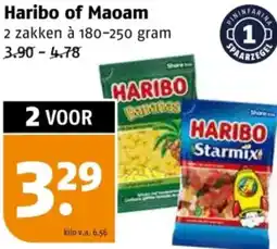 Poiesz Haribo of Maoam aanbieding