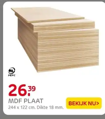 Praxis MDF plaat aanbieding