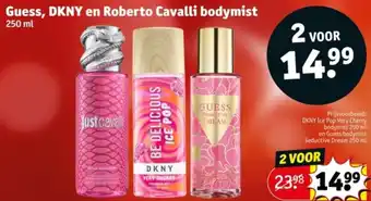 Kruidvat Guess, DKNY en Roberto Cavalli bodymist aanbieding