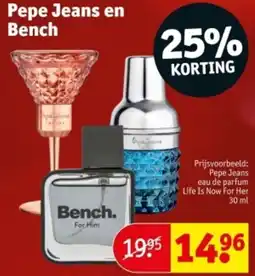 Kruidvat Pepe Jeans en Bench aanbieding
