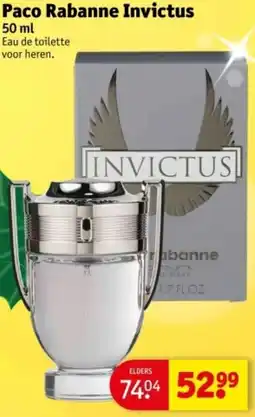 Kruidvat Paco Rabanne Invictus aanbieding