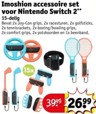 Kruidvat Imoshion accessoire set voor Nintendo Switch 2 aanbieding