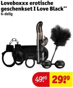 Kruidvat Loveboxxx erotische geschenkset I Love Black aanbieding