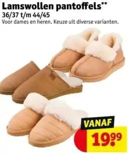 Kruidvat Lamswollen pantoffels aanbieding