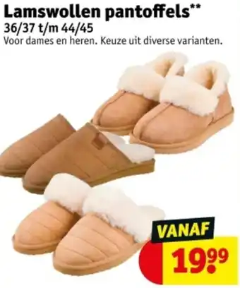 Kruidvat Lamswollen pantoffels aanbieding