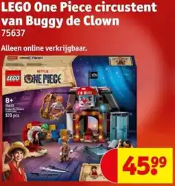 Kruidvat LEGO One Piece circustent van Buggy de Clown aanbieding