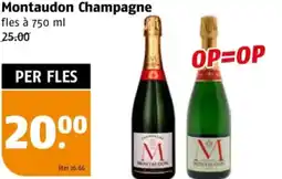 Poiesz Montaudon Champagne aanbieding