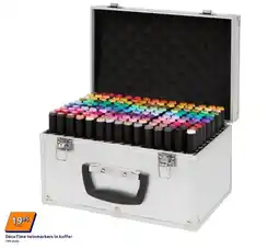 Action DécoTime twinmarkers in koffer aanbieding