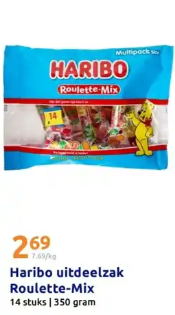 Action Haribo uitdeelzak Roulette-Mix aanbieding