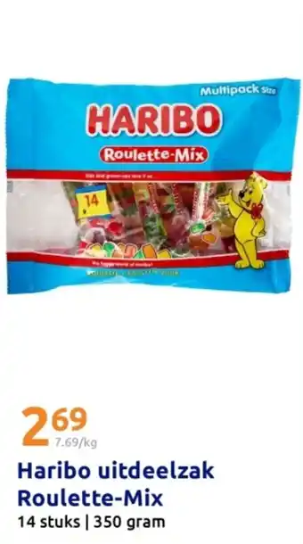 Action Haribo uitdeelzak Roulette-Mix aanbieding