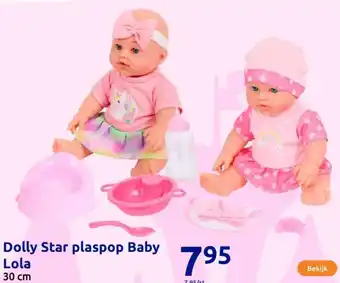 Action Dolly Star plaspop Baby Lola aanbieding