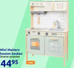 Action Mini Matters houten keuken aanbieding
