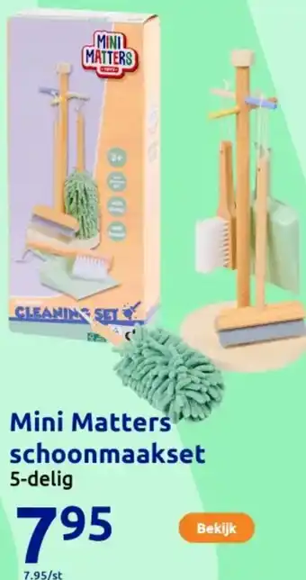 Action Mini Matters schoonmaakset aanbieding