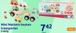 Action Mini Matters houten transporter aanbieding