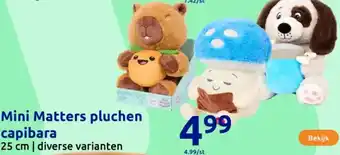 Action Mini Matters pluchen capibara aanbieding
