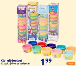 Action Klei uitdeelset aanbieding