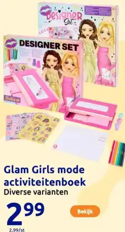 Action Glam Girls mode activiteitenboek aanbieding