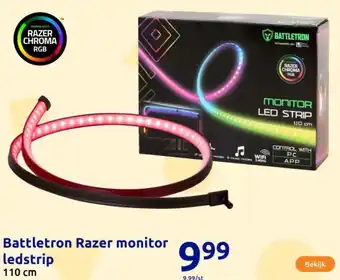 Action Battletron Razer monitor ledstrip aanbieding