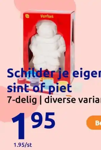 Action Schilder je eigen sint of piet aanbieding