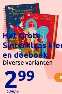Action Het Grote Sinterklaas kleur en doeboek aanbieding