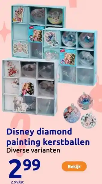 Action Disney diamond painting kerstballen aanbieding