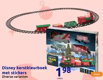 Action Disney kerstkleurboek met stickers aanbieding