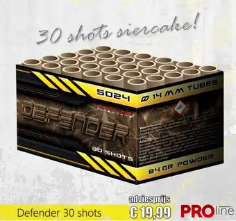Bestelvuurwerk Defender aanbieding