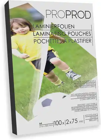 Amazon ProProd - Lamineerhoes/Lamineerfolie - A4 2x75/80mic - 100 stuks - Glanzend aanbieding