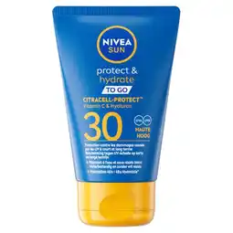 Kruidvat NIVEA Sun Protect & Hydrate Pocket Size SPF30 Zonnemelk aanbieding