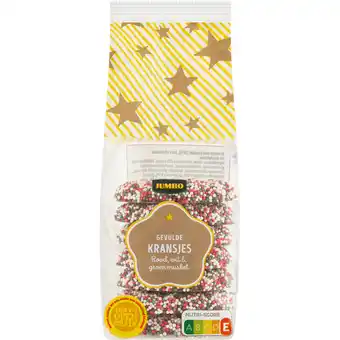 Jumbo Jumbo Gevulde Kransjes Rood, Wit & Groen Musket 180 g aanbieding