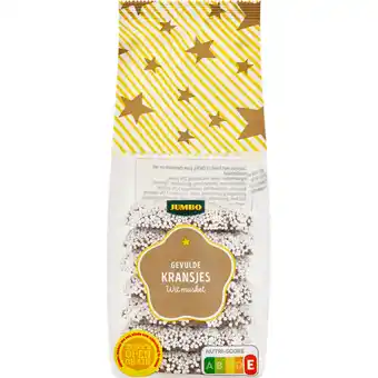 Jumbo Jumbo Gevulde Kransjes Wit Musket 180 g aanbieding